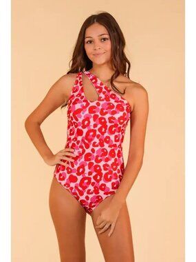Pink Leopard One piece Swimsuit